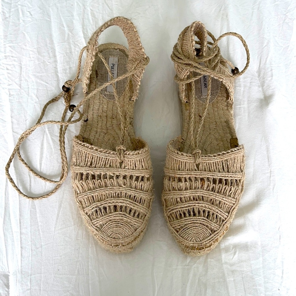 PULL&BEAR ESPADRILLES BEIGE-NEUTRAL